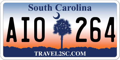 SC license plate AIO264
