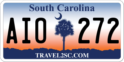 SC license plate AIO272