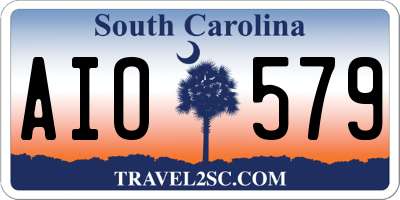 SC license plate AIO579
