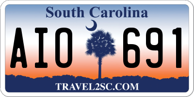 SC license plate AIO691