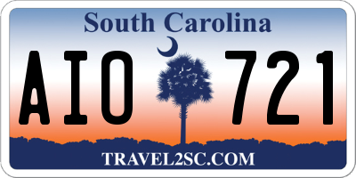 SC license plate AIO721