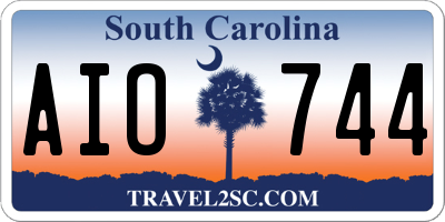SC license plate AIO744