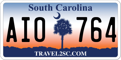 SC license plate AIO764