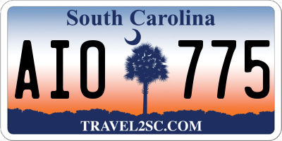 SC license plate AIO775