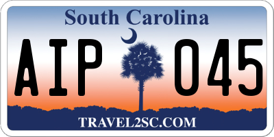 SC license plate AIP045