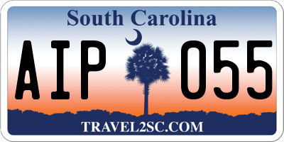 SC license plate AIP055