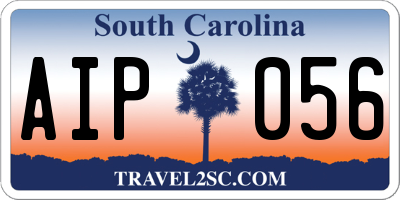 SC license plate AIP056