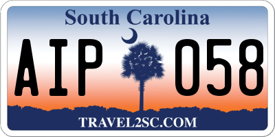 SC license plate AIP058