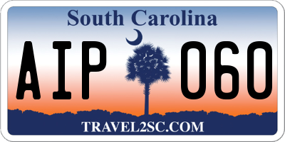 SC license plate AIP060