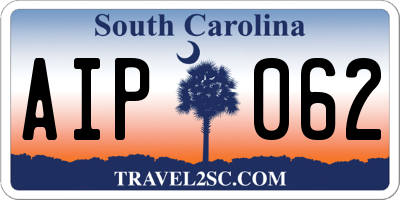 SC license plate AIP062