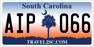 SC license plate AIP066
