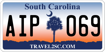 SC license plate AIP069