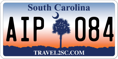 SC license plate AIP084