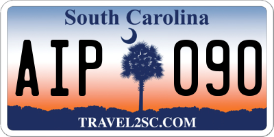 SC license plate AIP090