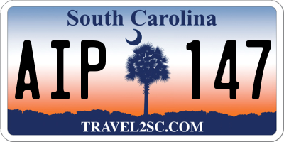 SC license plate AIP147