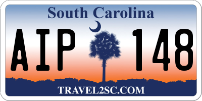 SC license plate AIP148