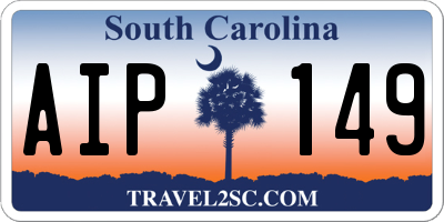 SC license plate AIP149