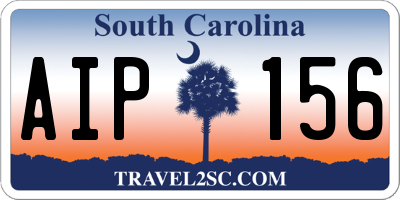 SC license plate AIP156
