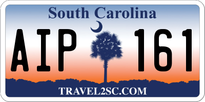 SC license plate AIP161