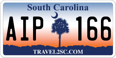 SC license plate AIP166