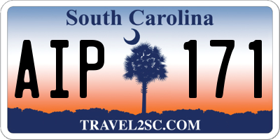 SC license plate AIP171