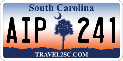 SC license plate AIP241