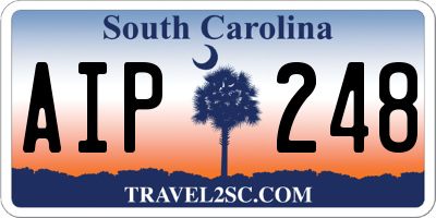 SC license plate AIP248
