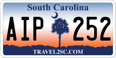 SC license plate AIP252