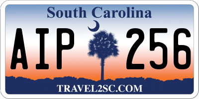 SC license plate AIP256