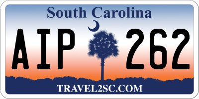 SC license plate AIP262