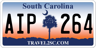 SC license plate AIP264