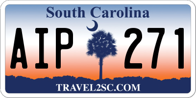 SC license plate AIP271