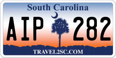 SC license plate AIP282