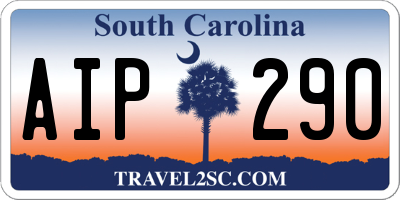 SC license plate AIP290