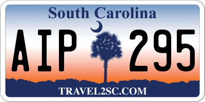 SC license plate AIP295