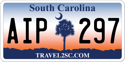 SC license plate AIP297