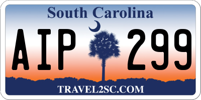 SC license plate AIP299