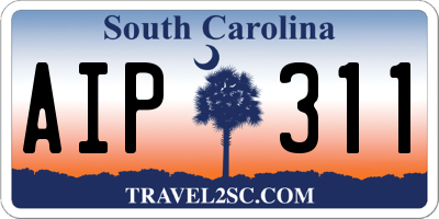 SC license plate AIP311