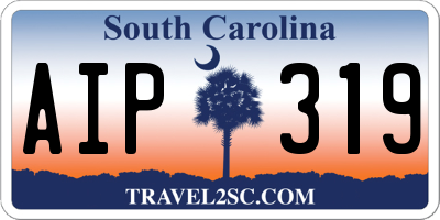 SC license plate AIP319