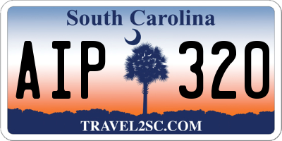 SC license plate AIP320