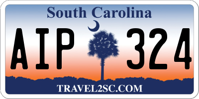 SC license plate AIP324
