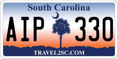 SC license plate AIP330