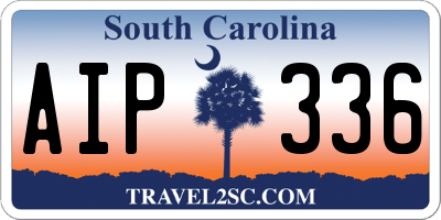 SC license plate AIP336