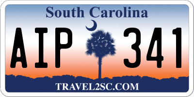 SC license plate AIP341