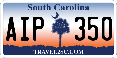 SC license plate AIP350