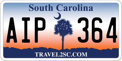 SC license plate AIP364