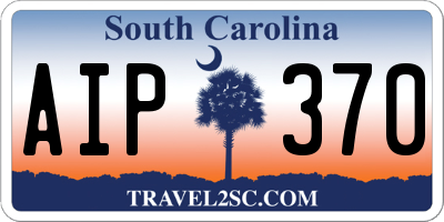 SC license plate AIP370