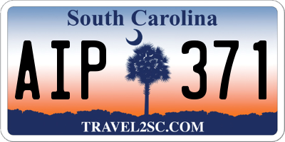 SC license plate AIP371