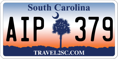 SC license plate AIP379