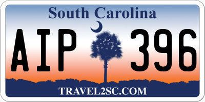 SC license plate AIP396